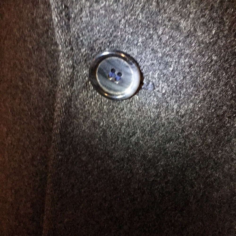 Stunning Charcoal Gray Overcoat Wool Quality - image 5